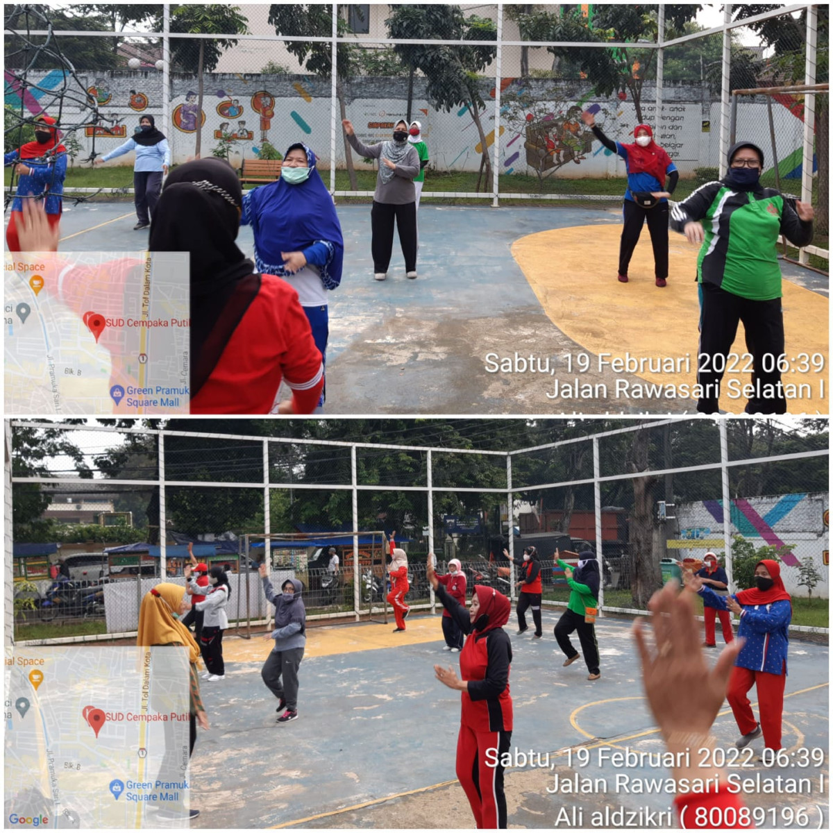 Senam Jantung oleh Warga Lansia