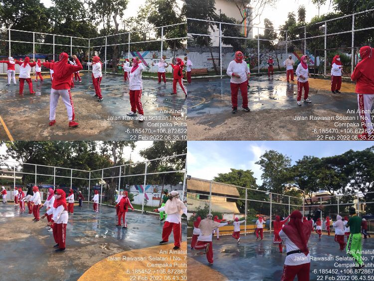 Senam Jantung oleh Warga Lansia