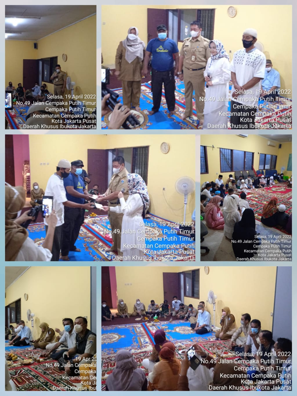 Santunan dan Buka Puasa Bersama di Kantor RW 007