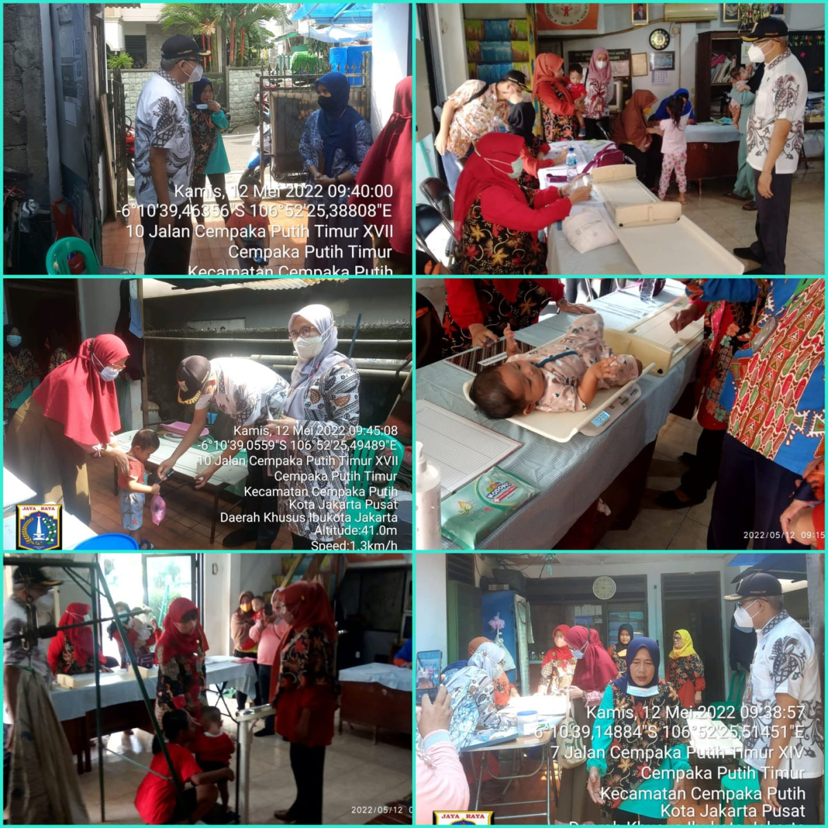 Kegiatan Posyandu Balita di RW.003 Kel CPT