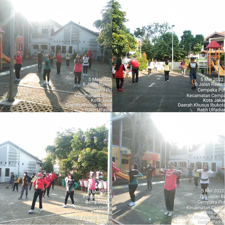 Kegiatan Senam Kreasi Jali-jali RPTRA Beringin