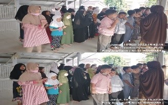 Pengajian bulanan anak-anak di RPTRA Beringin