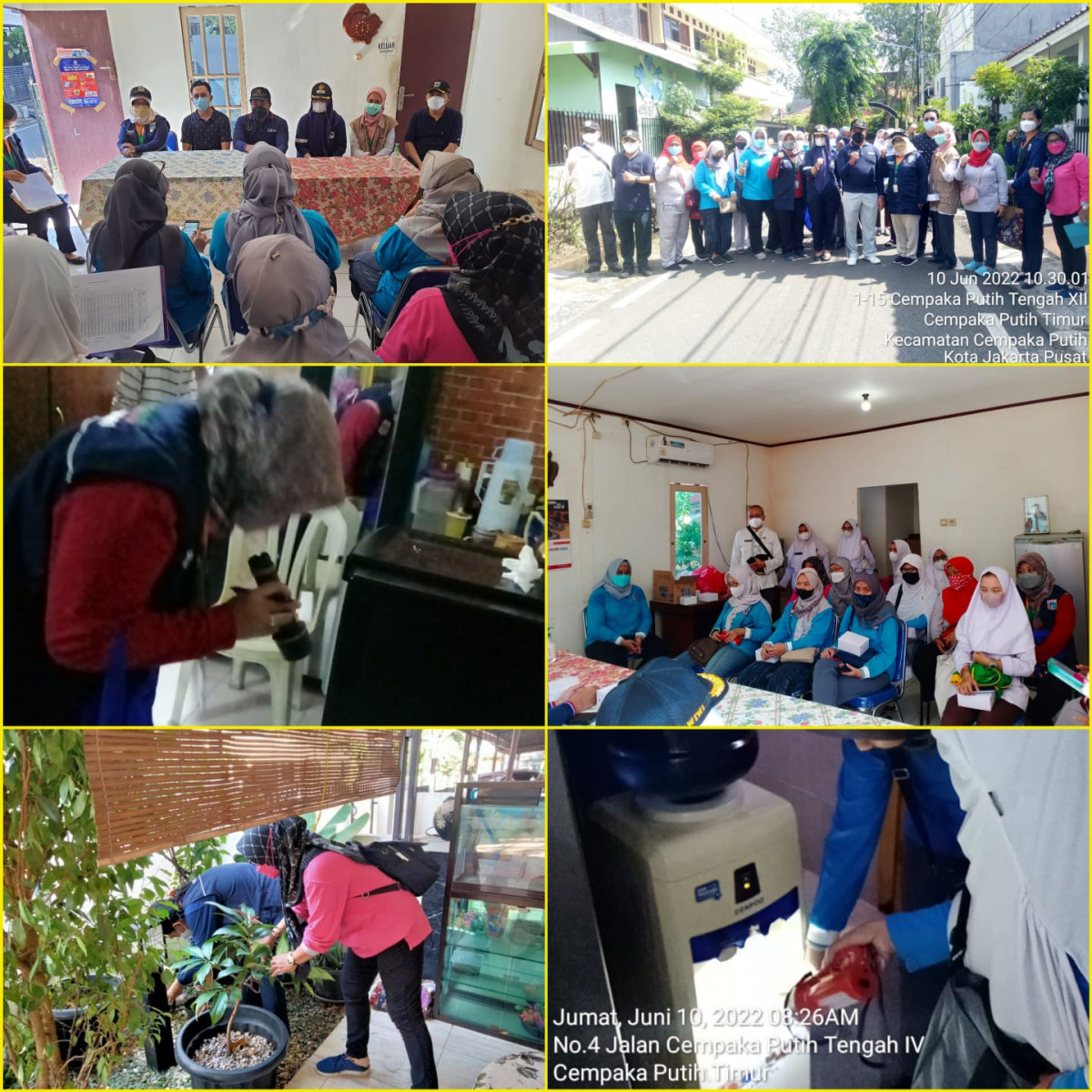 Kegiatan Grebek PSN di wilayah RW 005 Kel CPT