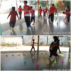 kegiatan latihan Pencak Silat di RPTRA Kampung Benda