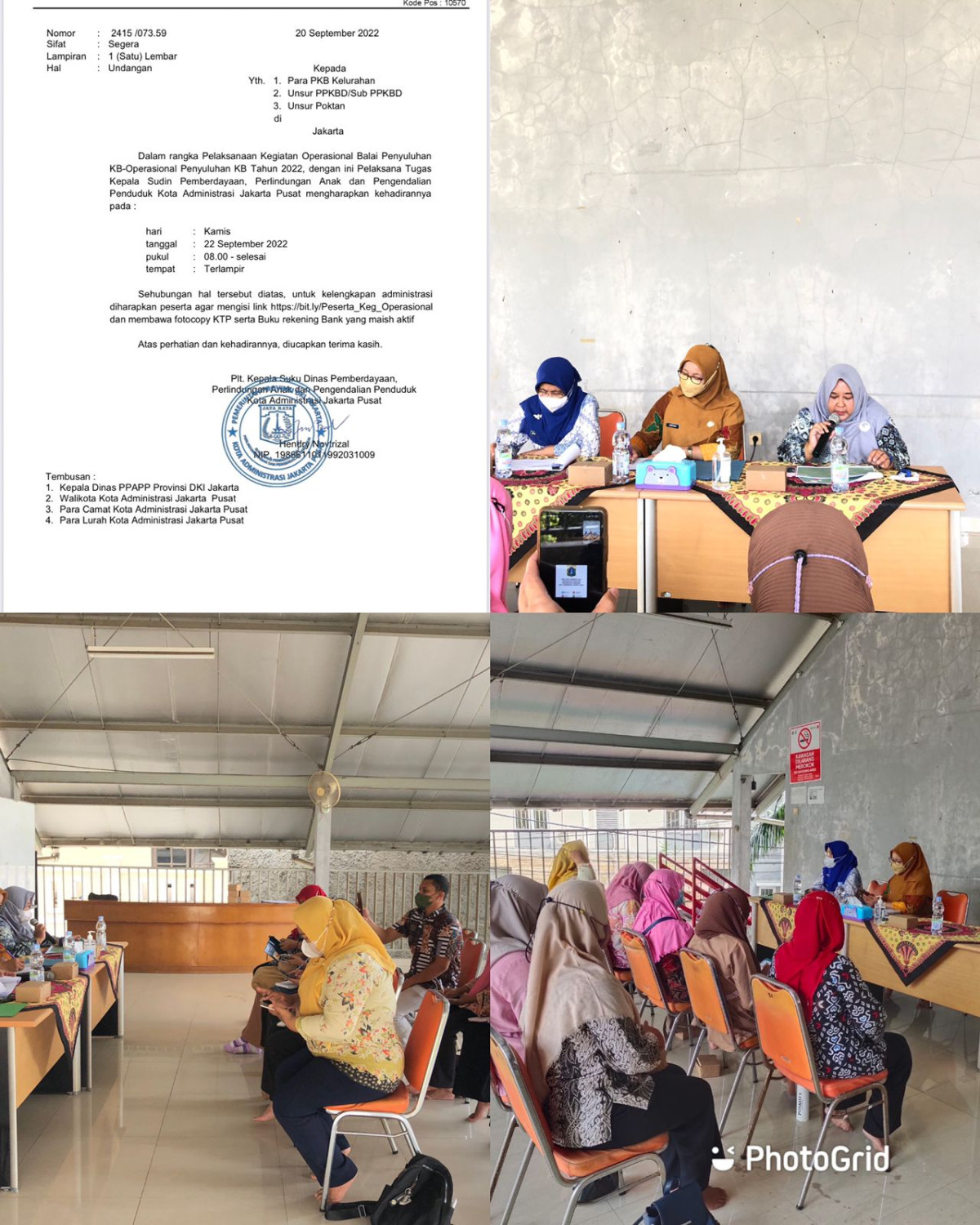 kegiatan balai penyuluhan  KB - Operasional Penyuluhan KB Tahun 2022 di Aula RPTRA Beringin