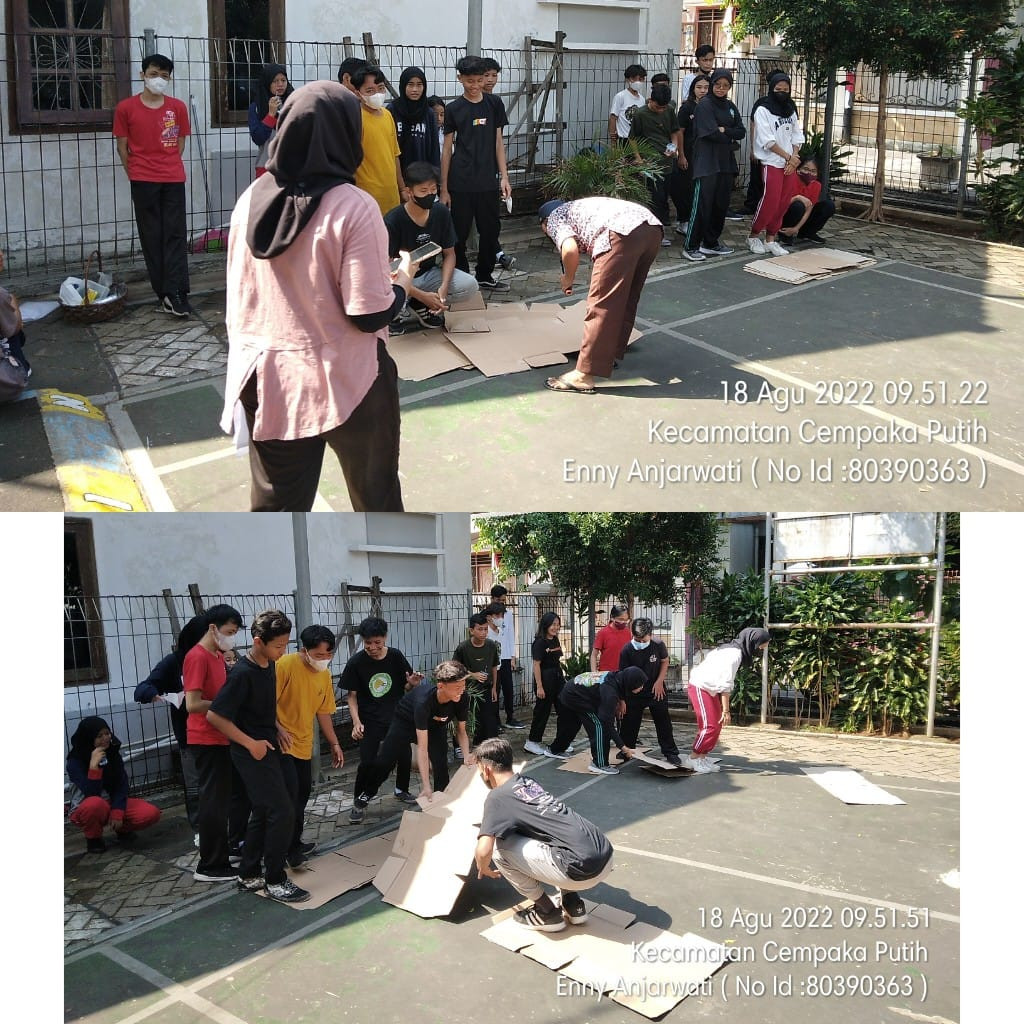 Kegiatan PKM Negeri 16 Rawasari melaksanakan lomba dalam memperingati HUT RI Ke- 77