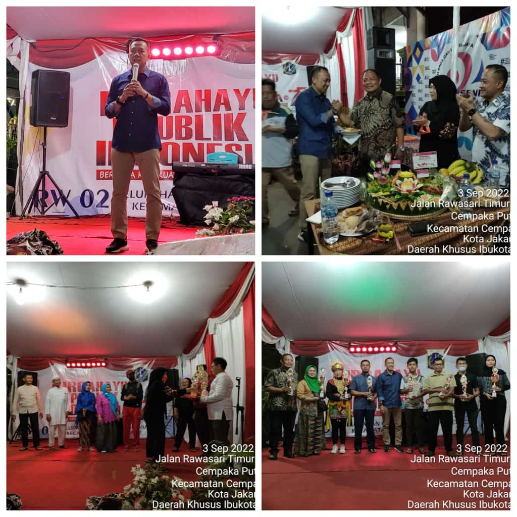 Kegiatan Puncak Acara Rangkaian Hari Kemerdekaan Ke 77 di RW 002 Kel CPT