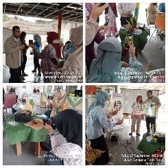 Kegiatan Pelatihan Kerajinan Tangan dan Kreasi Kain Perca yg diselenggarakan Sudin Ketenagakerjaan hari ketiga Angkatan 1-2 mengenai Foto Produk oleh Narasumber Bpk Rifki dari Danish Culinary School di aula RPTRA Kampung Benda