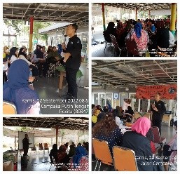 Kegiatan Pelatihan Kerajinan Tangan dan Kreasi Kain Perca yang diselenggarakan Sudin Ketenagakerjaan Angkatan 1-2 Hari Keempat oleh Narasumber Bpk Adha dari Asa Solution Academy mengenai Photograph di aula RPTRA Kampung Benda