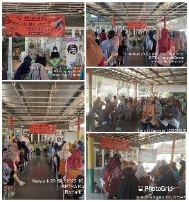 Kegiatan Pelatihan Kerajinan Tangan dan Kreasi Kain Perca di Aula RPTRA Kp.Benda.