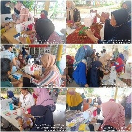 Kegiatan pelatihan kerajinan tangan dan kreasi kain perca ( hari kedua ) Angkatan ke 2 di RPTRA Kampung Benda.