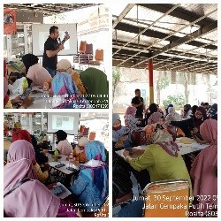 Kegiatan Pelatihan Kerajinan Tangan & Kreasi Kain Perca dari Sudin Tenaga Kerja , Transmigrasi & Energi Kota Adm. JP Angkatan ke II  di Rptra kampung benda