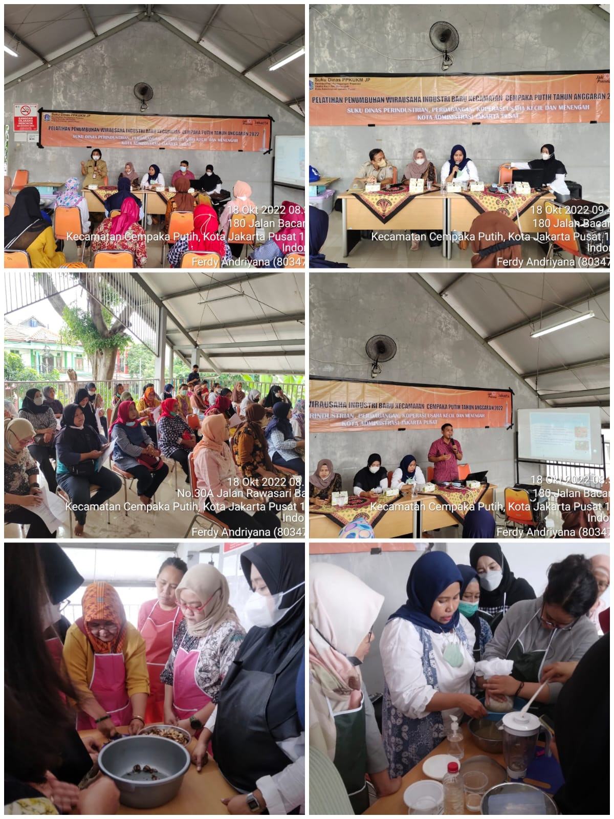 Memfasilitasi pelatihan penumbuhan wirausaha industri baru dari sudin  PPKUKM,