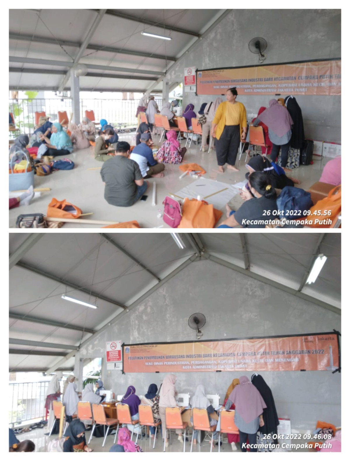 Memfasilitasi pelatihan kerajianan tangan penumbuhan wirausaha industri baru dari sudin PPKUKM