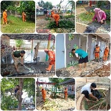 Kegiatan kerja bakti pengelola bersama PPSU Kel CPT