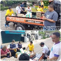 Kegiatan sembako murah di wilayah RW 08 Kel CPT