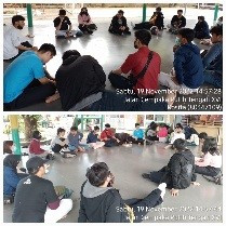 Kegiatan Rapat Panitia Acara Jejepangan Shiawase Festival di aula RPTRA Kampung Benda.