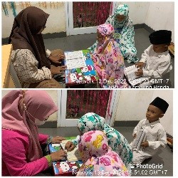 Giat Magrib mengaji adik - adik sekitar RPTRA Kampung Benda