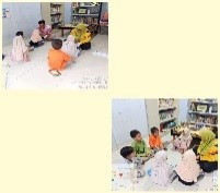 Giat maghrib mengaji & hafalan rukun islam, yang diikuti anak-anak sekitar RPTRA & dibimbing oleh pengelola RPTRA