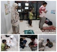 Maghrib mengaji & Sholat berjama’ah bersama adik-adik di RPTRA Beringin