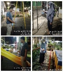 Giat penyemprotan disinfektan di area RPTRA Beringin