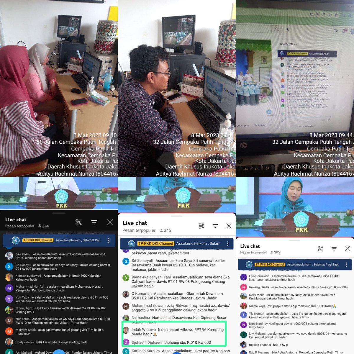 Zoom meeting Singkronisasi 10 Program Pokok PKK