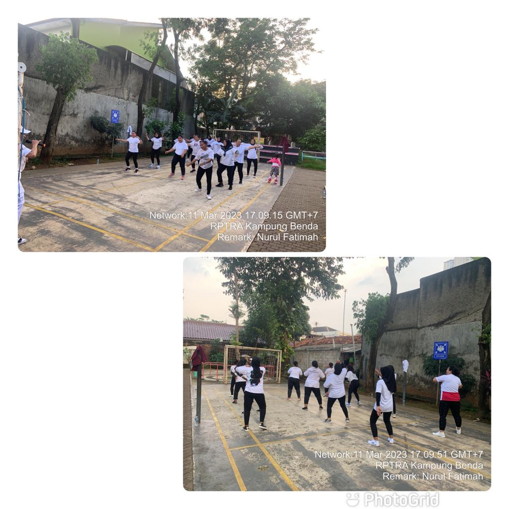 Kegiatan Senam Warga sekitar RPTRA
