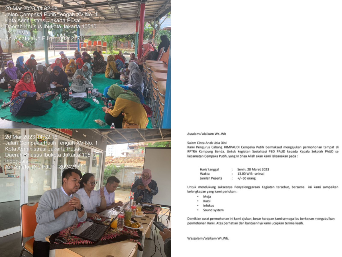 Kegiatan Sosialisasi PBD Paud kepada Kepala Sekolah PAUD