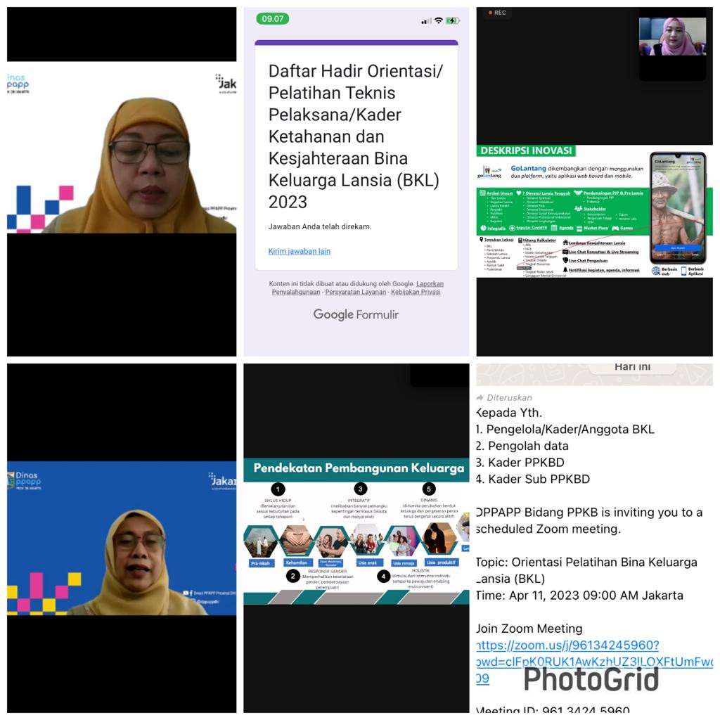 Pelatihan Teknis Pelaksana/Kader Ketahanan dan Kesejahteraan BKL