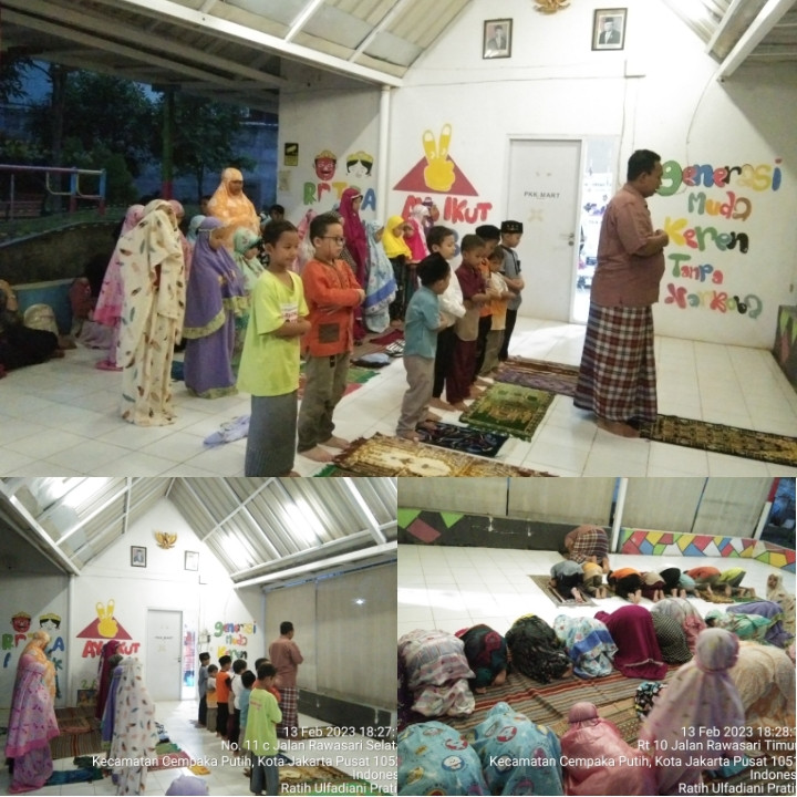 Sholat magrib berjama'ah