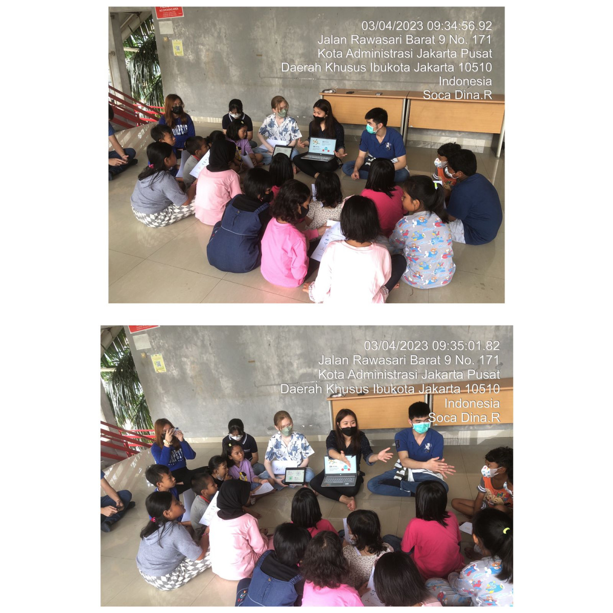 Kegiatan praktek ilmu sains o/mahasiswa/i i3L