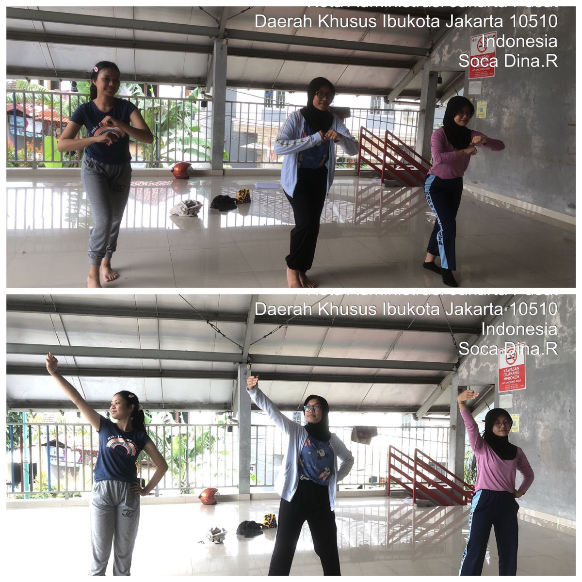 Kegiatan latihan menari siswi SMAN 30