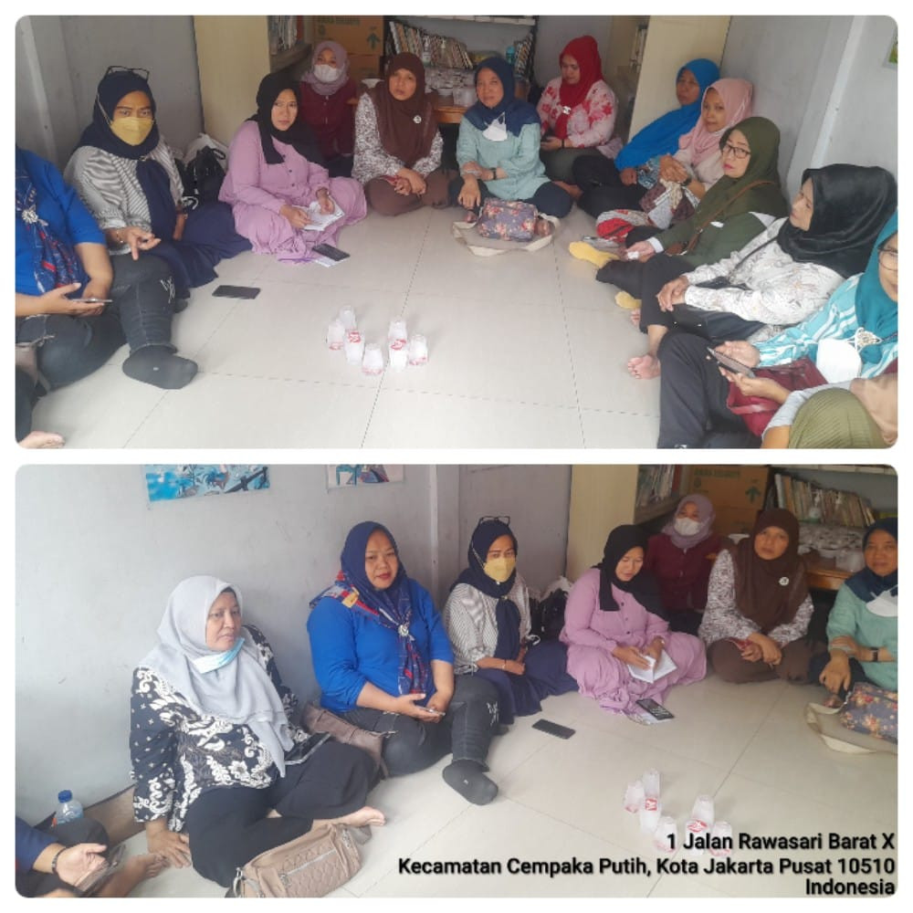 rakori festifal ramadhan bersama para PIC Dasawisma dan PKK Kel CPT serta Pengelola dan Karang Taruna Kel CPT di Perpustakaan RPTRA