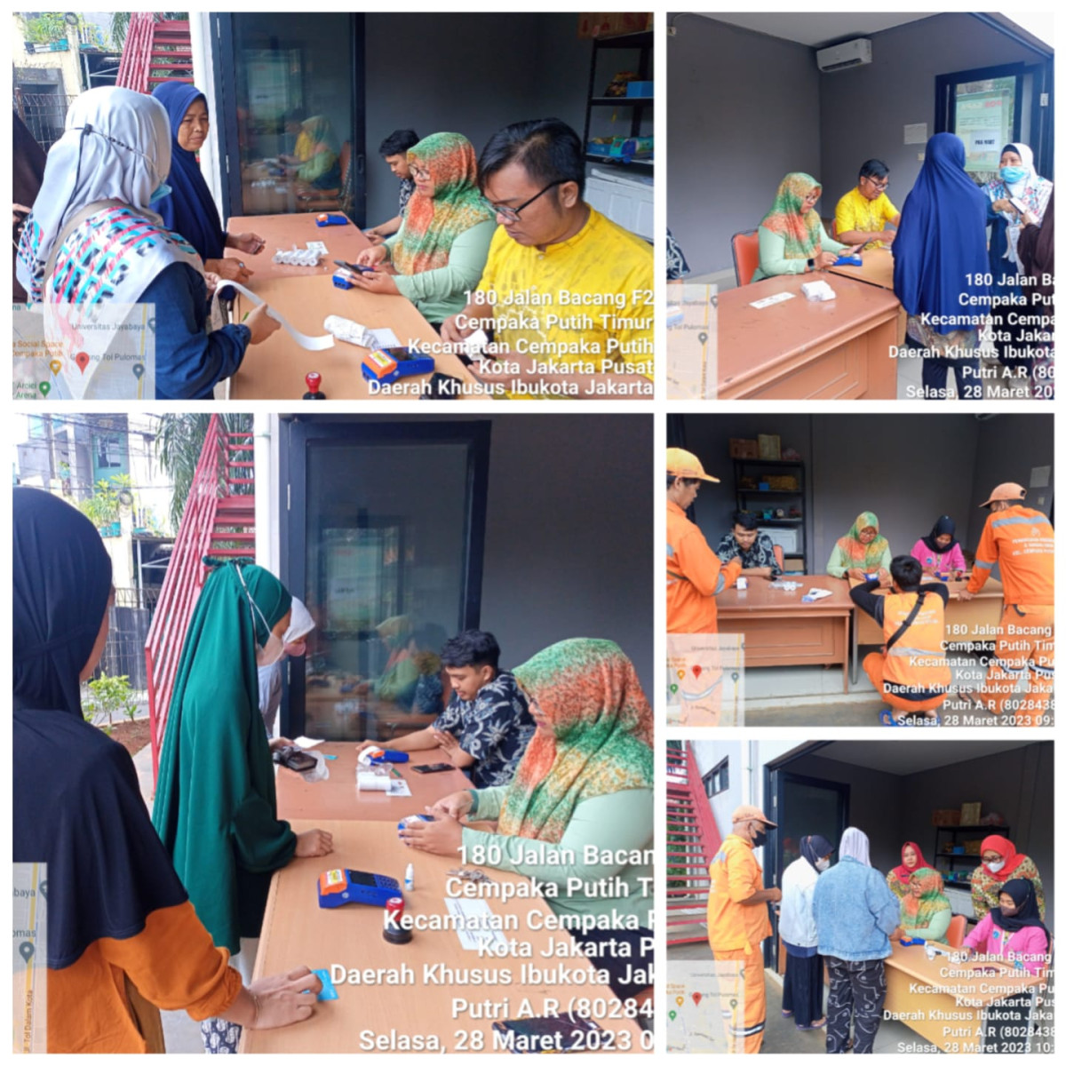 penggesekan kartu pengambilan "Pangan Bersubsidi" di monitoring o/TP Pkk Kec.Cemput & TP Pkk Kel.Cpt