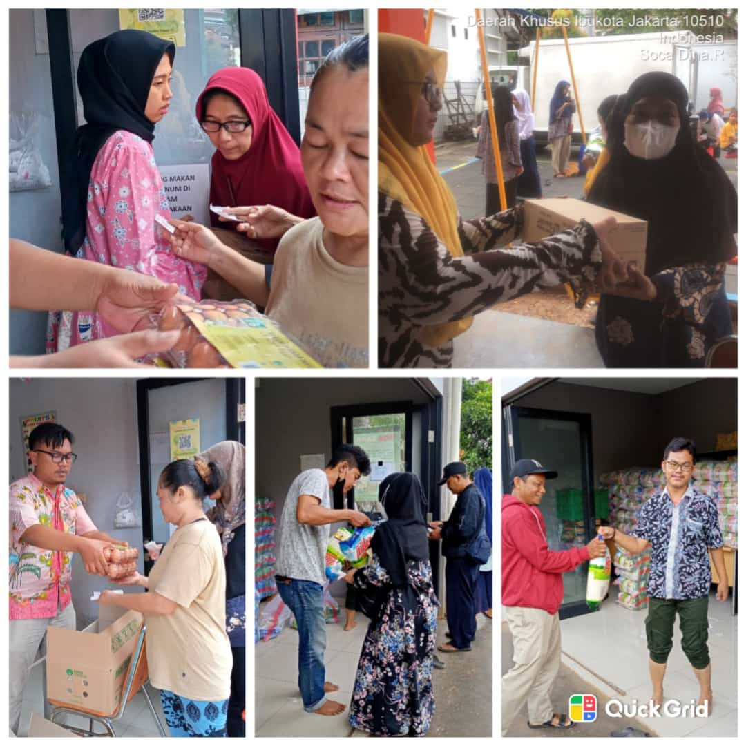 pengelola Pendistribusian pangan murah di Rptra Beringin