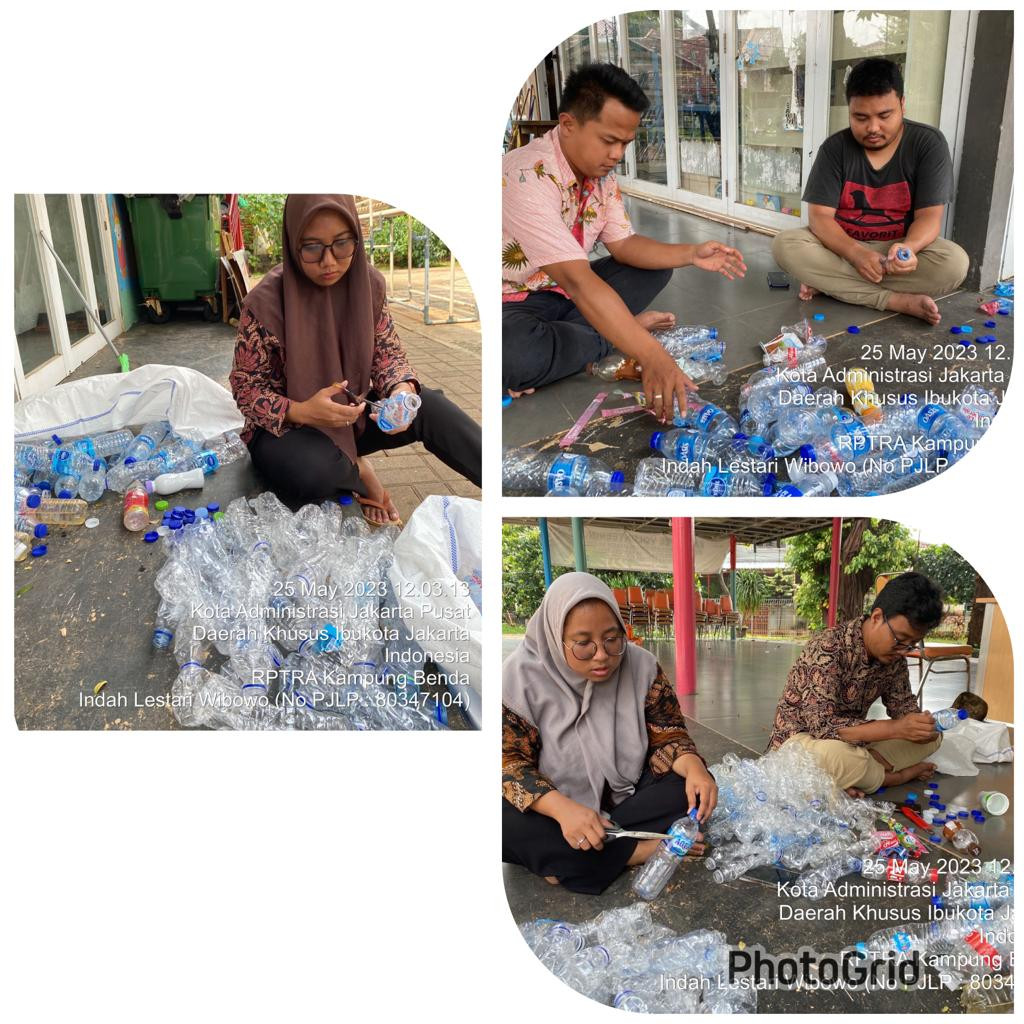 Kegiatan Pilah sampah RPTRA Kp.Benda