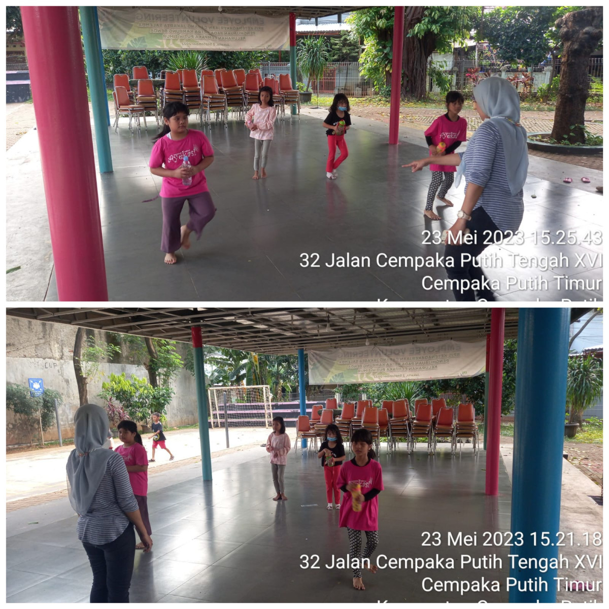 Kegiatan Tari anak anak di RPTRA Kp.Benda