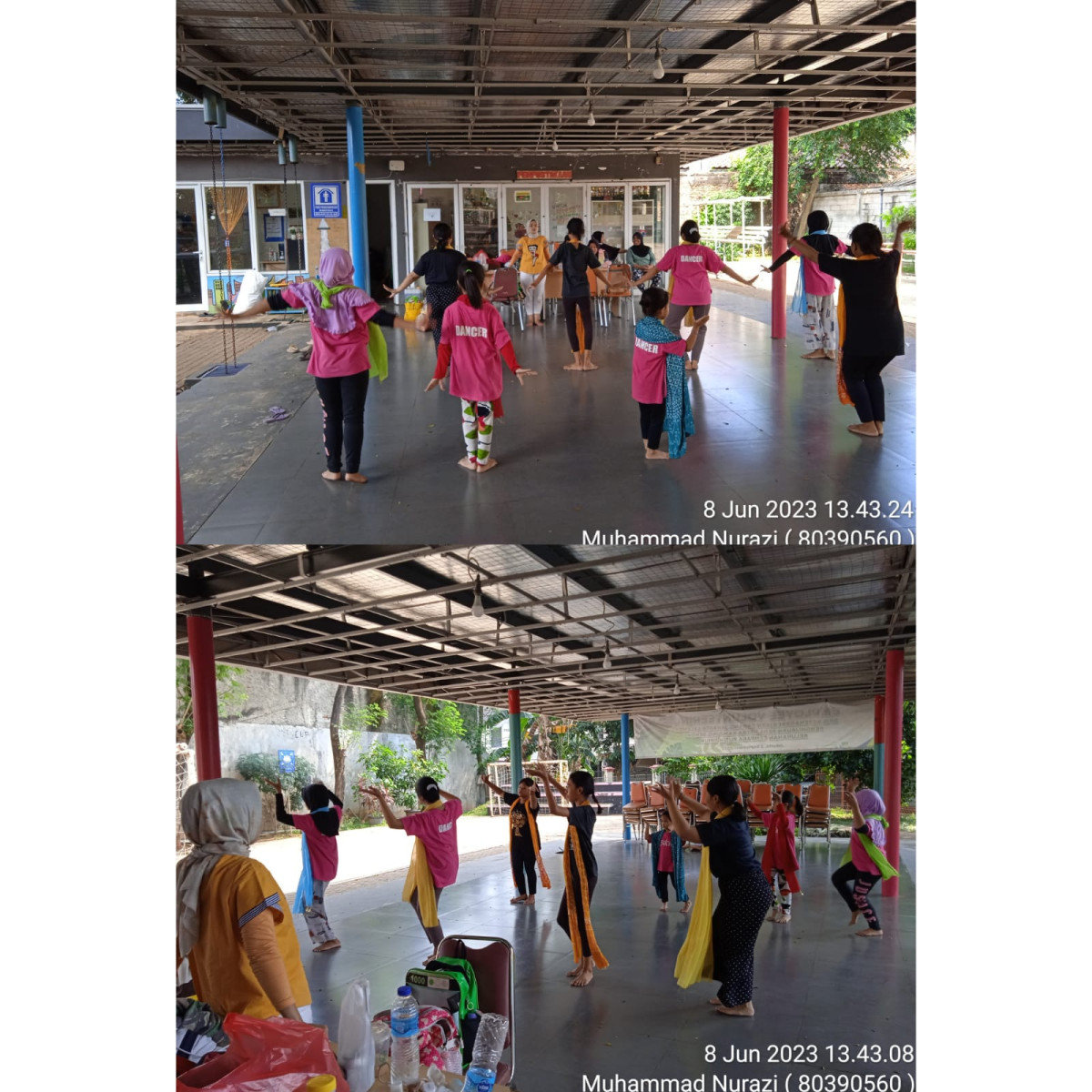 Kegiatan Tari anak anak di RPTRA Kp.Benda