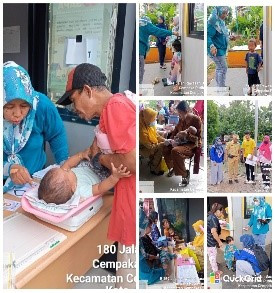 Kegiatan Posyandu Cempaka 3 RW.004 di Rptra Beringin