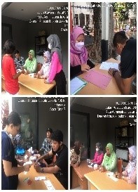 Kegiatan penggesekan kartu pengambilan "Pangan Bersubsidi" di RPTRA Beringin