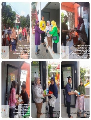 Kegiatan Pendistribusian Pangan Bersubsidi di RPTRA Beringin