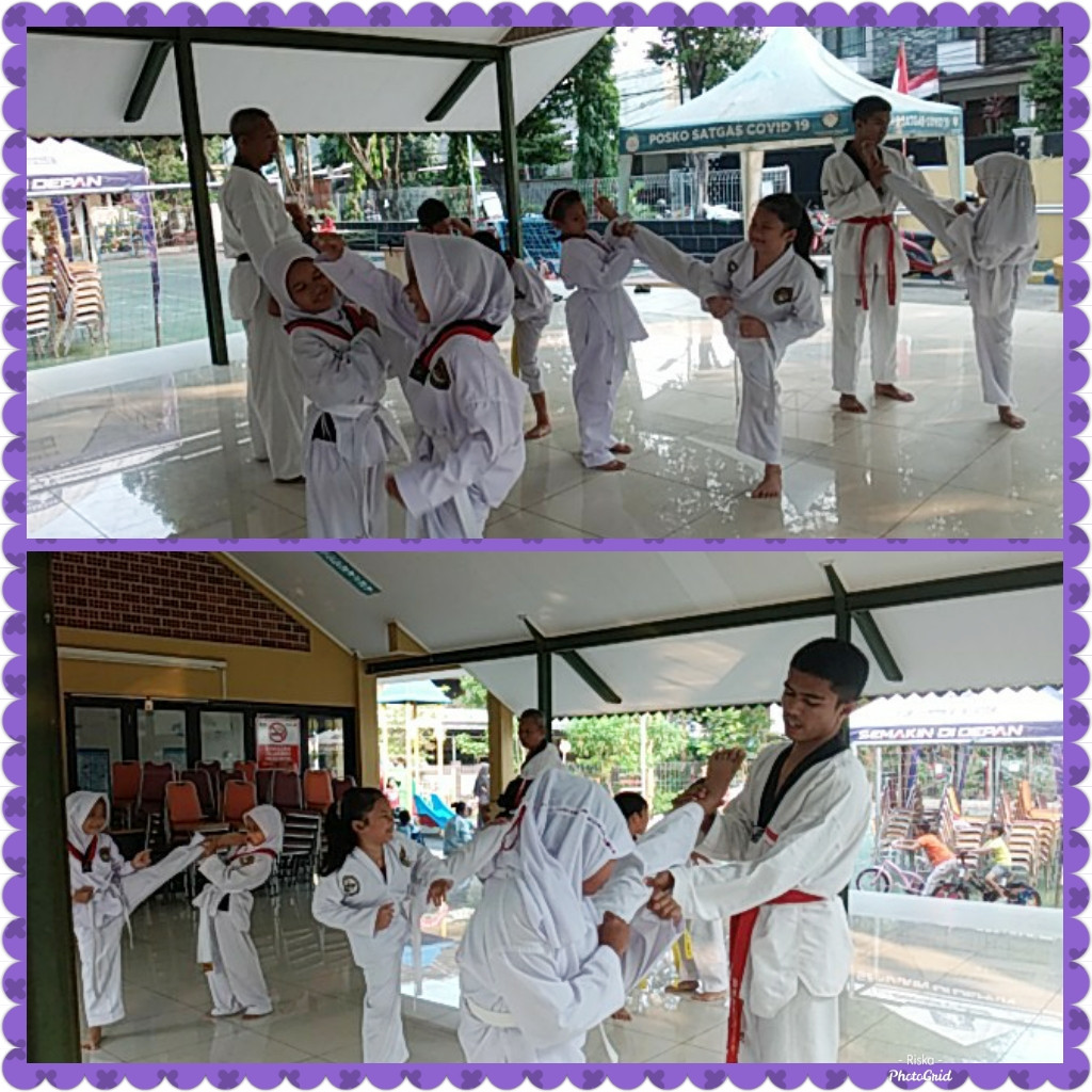 Kegiatan Taekwondo anak-anak di RPTRA