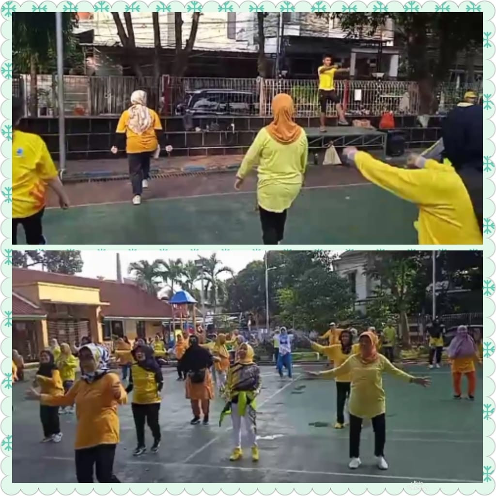 Kegiatan Senam Guyub warga sekitar