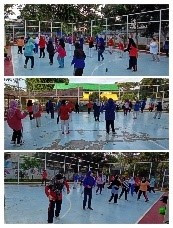 Kegiatan Senam Jantung Sehat Lansia di Lapangan RPTRA Anggrek