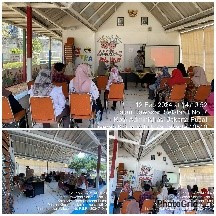 Kegiatan sosialisasi CMS BOSP tahun 2024 cabang himpaudi kecamatan cempaka putih di aula RPTRA Anggrek.