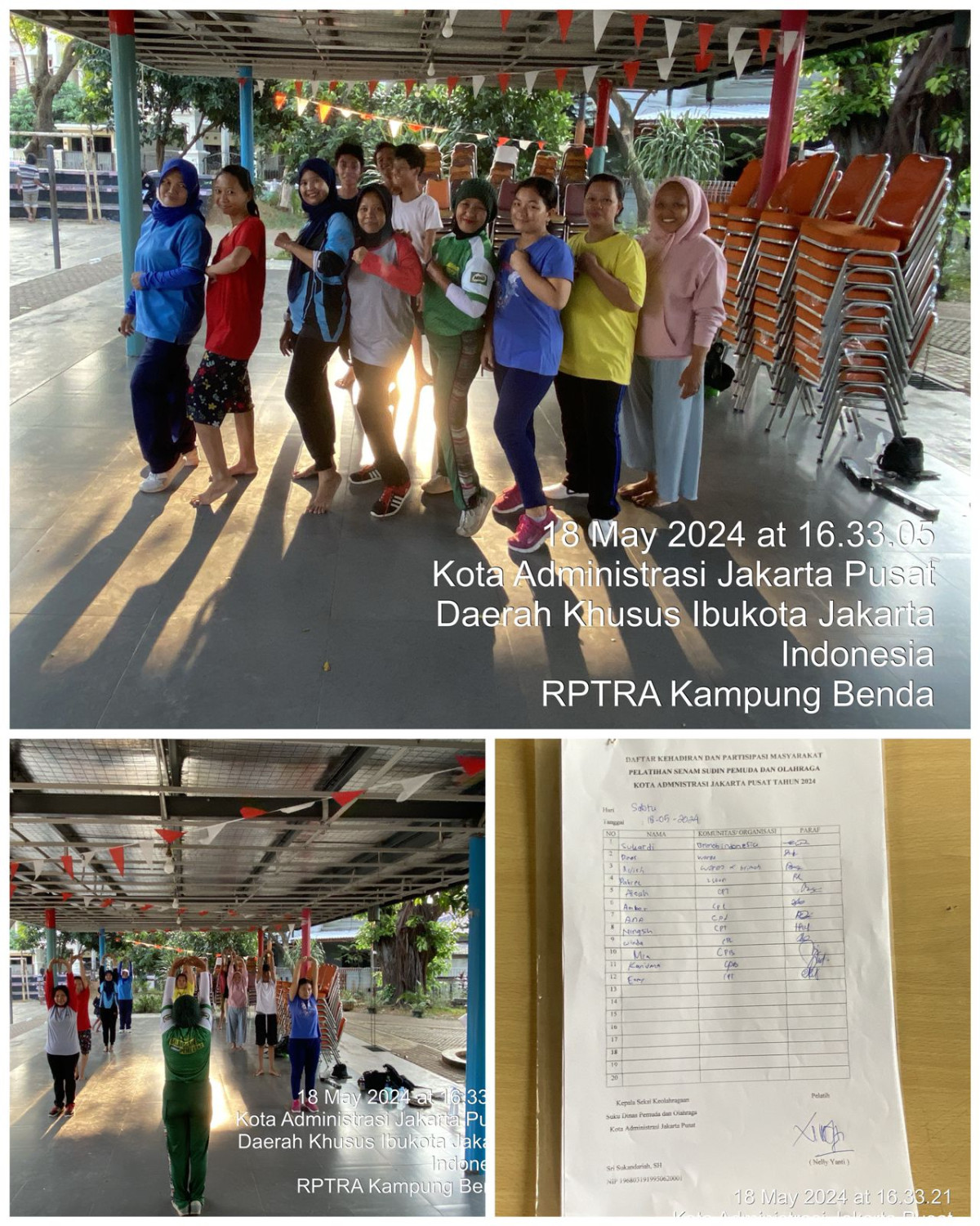 Memfasilitasi Senam Sehat