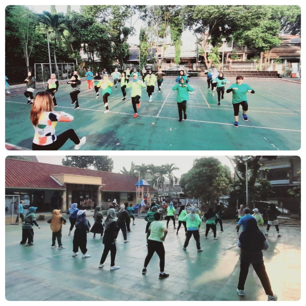 Kegiatan Senam  Zumba Warga sekitar RPTRA Matahari