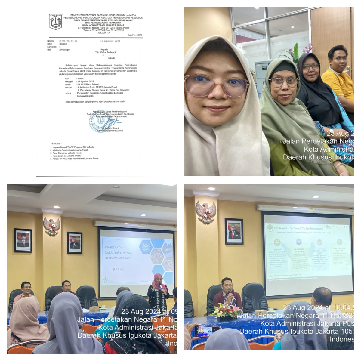 Kegiatan Peningkatan Kelembagaan Masyarakat bagi pengelola