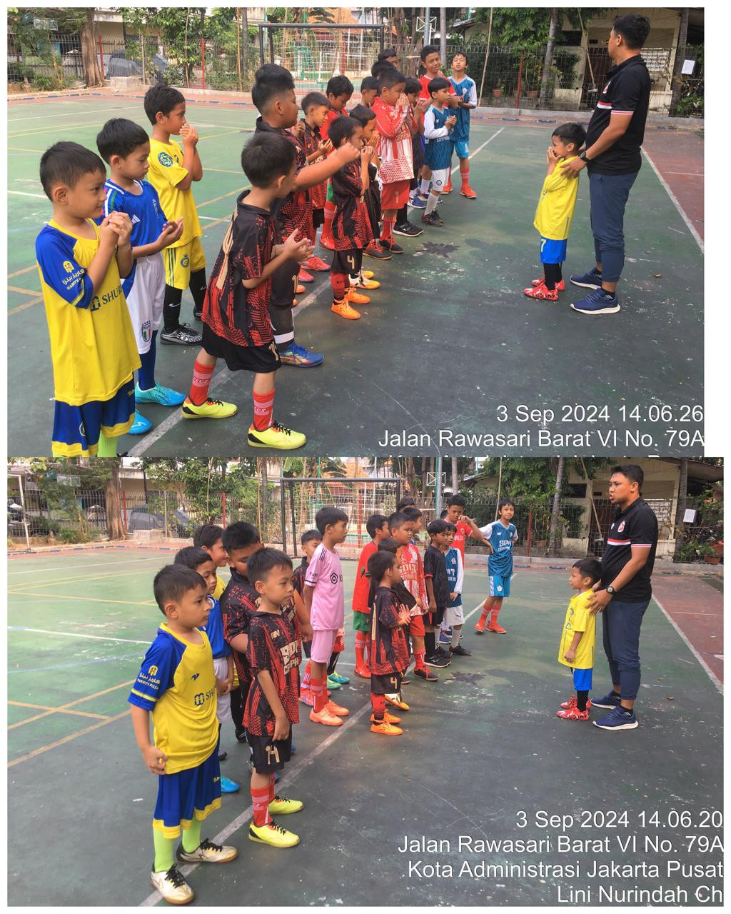 Kegiatan Latihan Futsal dari SD Cempaka Ria