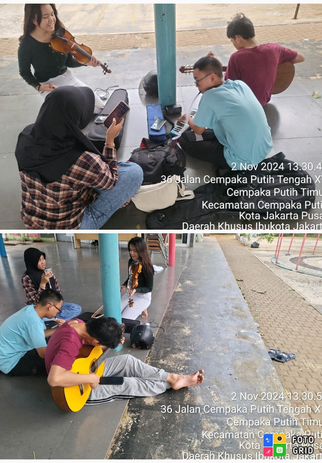 Memfasilitasi Kegiatan Latihan Musik SMAN 77